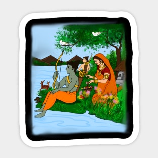 Ramayana - Ram Sita Sticker